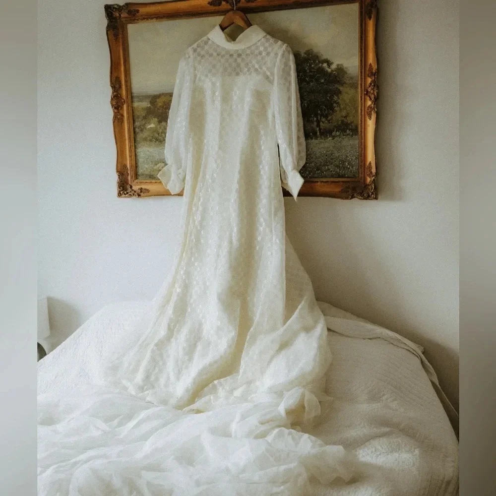 1960s handmade vogue pattern and wedding dress - Picture 5 of 15